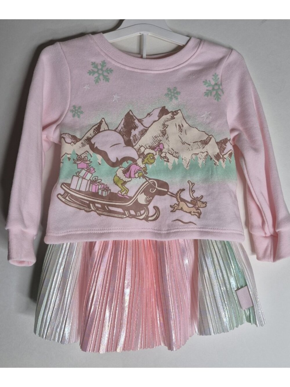 The Grinch Long-Sleeve Sweatshirt And Skirt Set Toddler Girls Size 2T